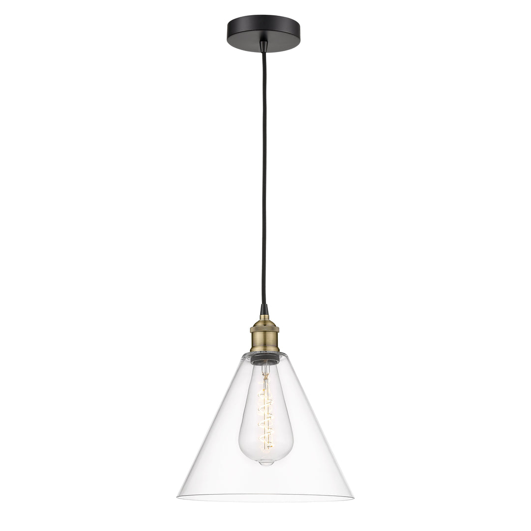 Innovations Edison 616-1P-BAB-GBC-122 Pendant Light - Black Antique Brass