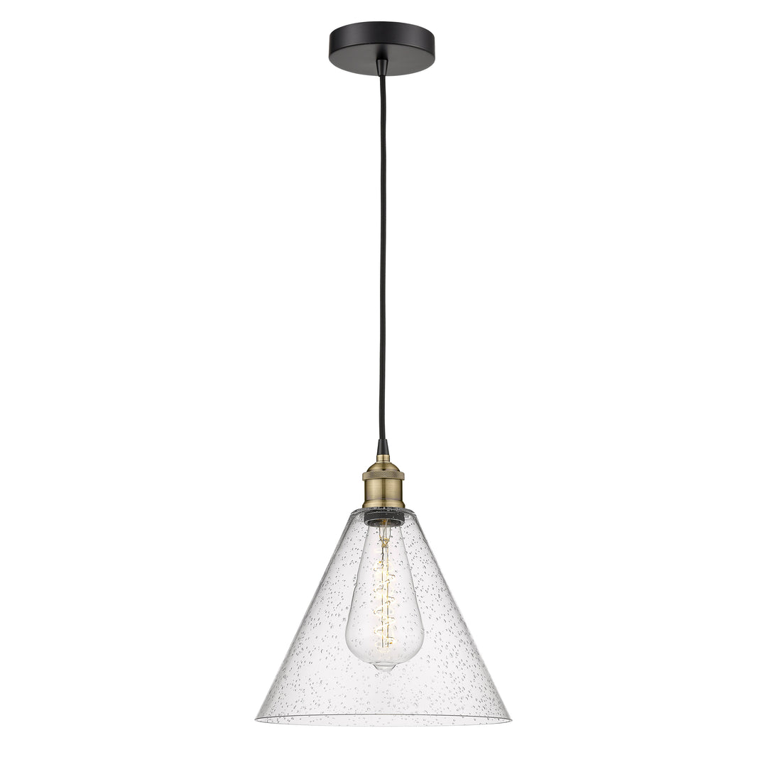 Innovations Edison 616-1P-BAB-GBC-124 Pendant Light - Black Antique Brass