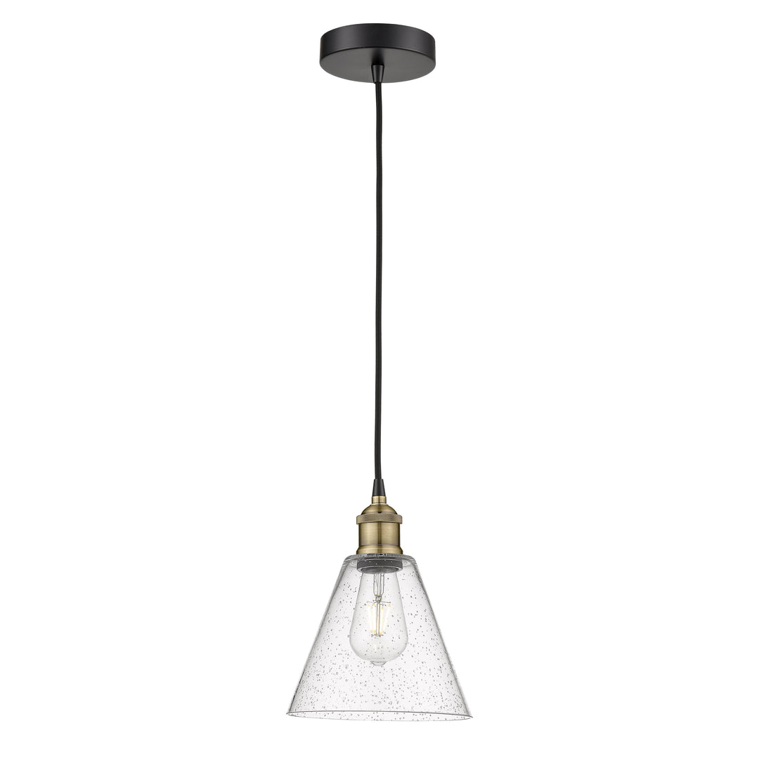 Innovations Edison 616-1P-BAB-GBC-84 Pendant Light - Black Antique Brass