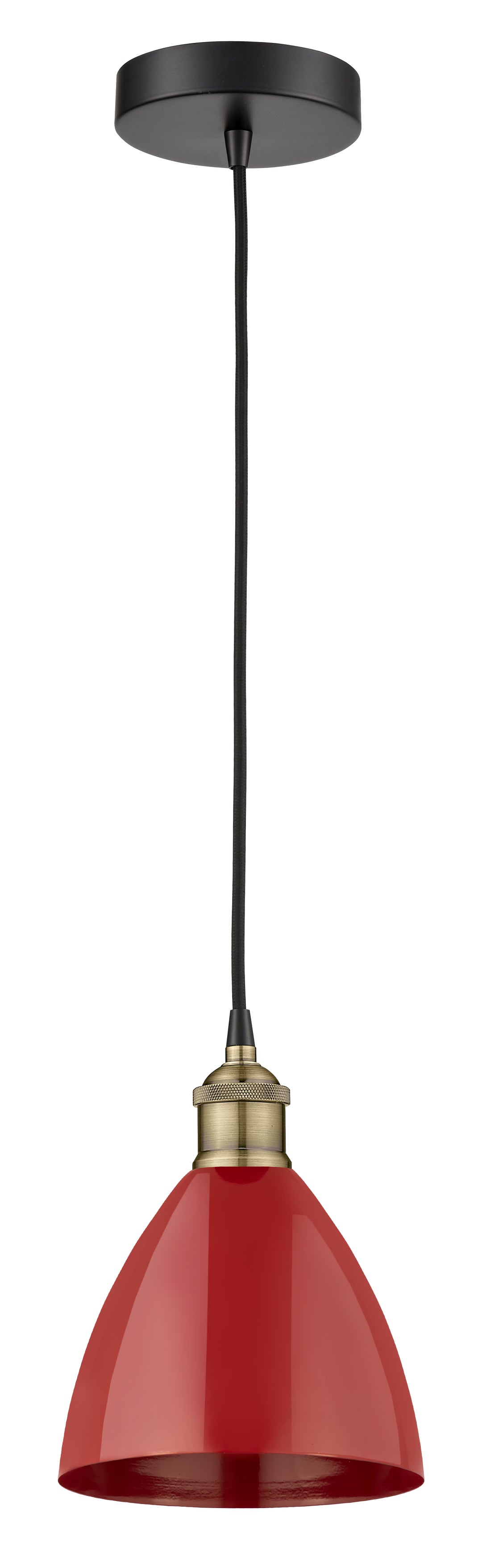 Innovations Downtown Urban 616-1P-BAB-MBD-75-RD Pendant Light - Black Antique Brass