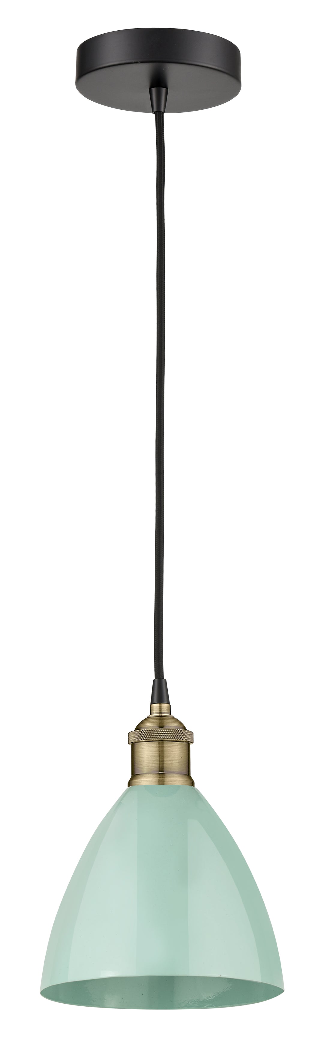 Innovations Downtown Urban 616-1P-BAB-MBD-75-SF Pendant Light - Black Antique Brass