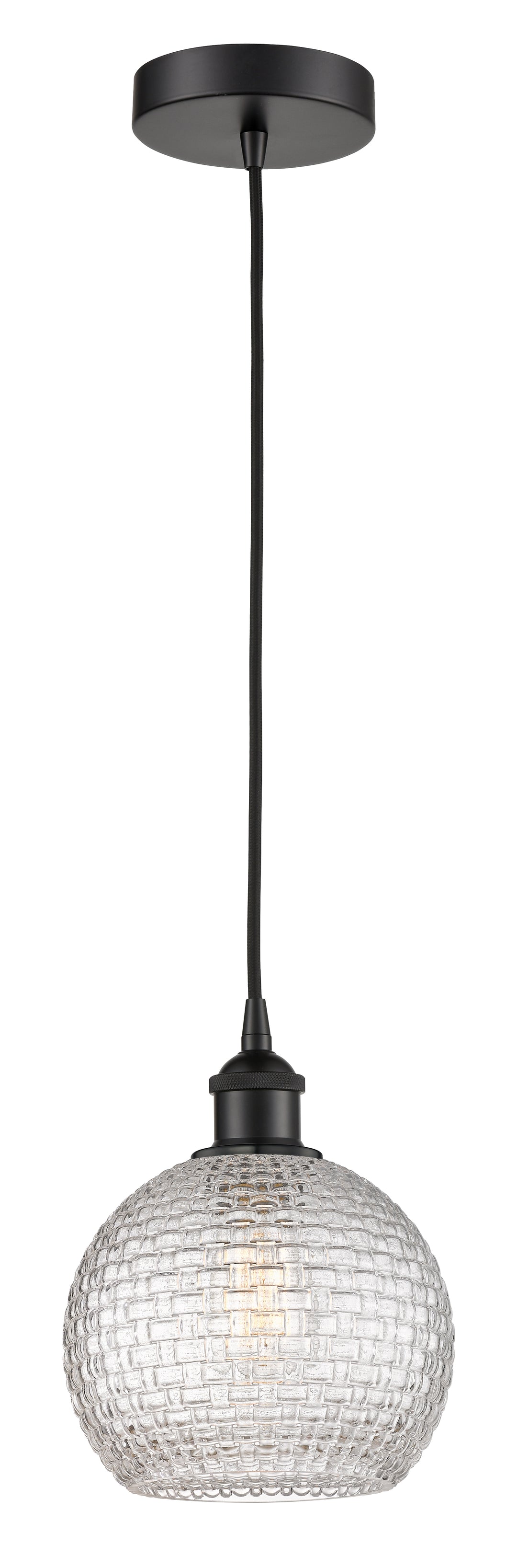 Innovations Lighting 616-1P-BK-G122C-8CL  Edison Pendant Light Matte Black