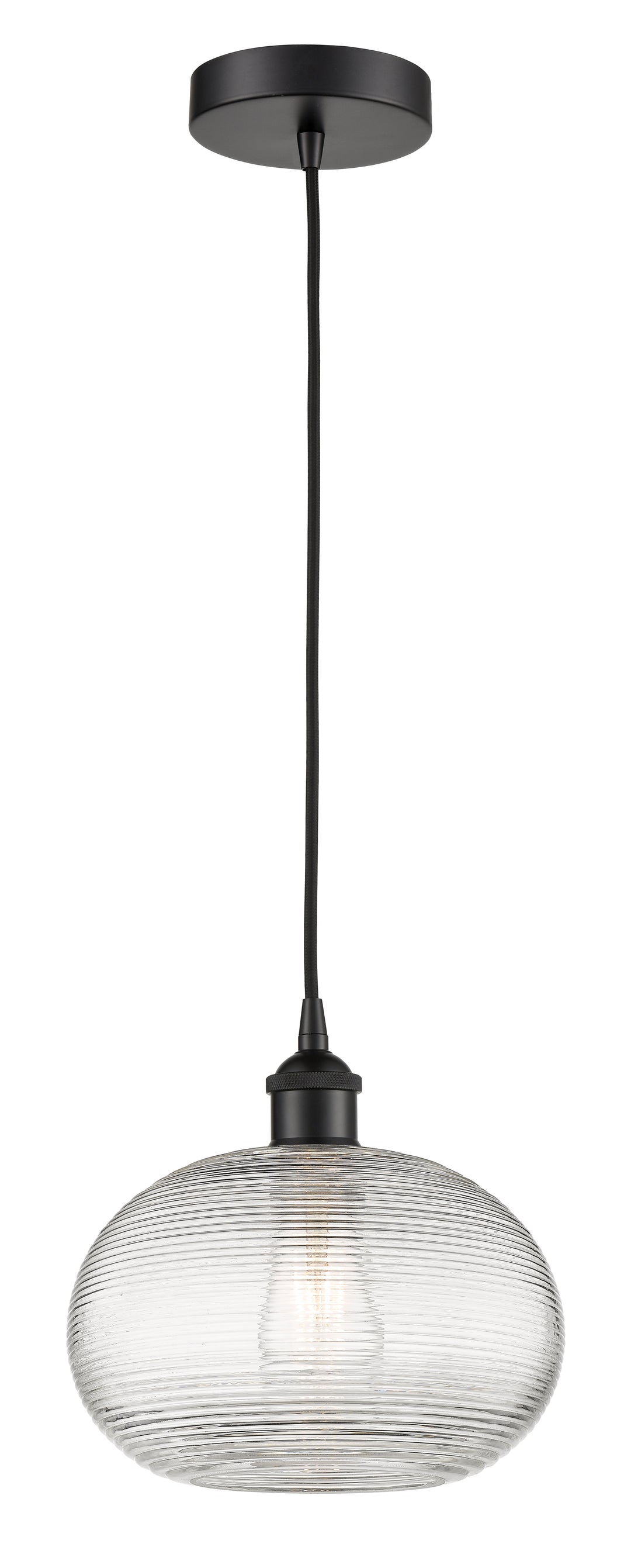 Innovations Lighting 616-1P-BK-G555-10  Edison Pendant Light Matte Black