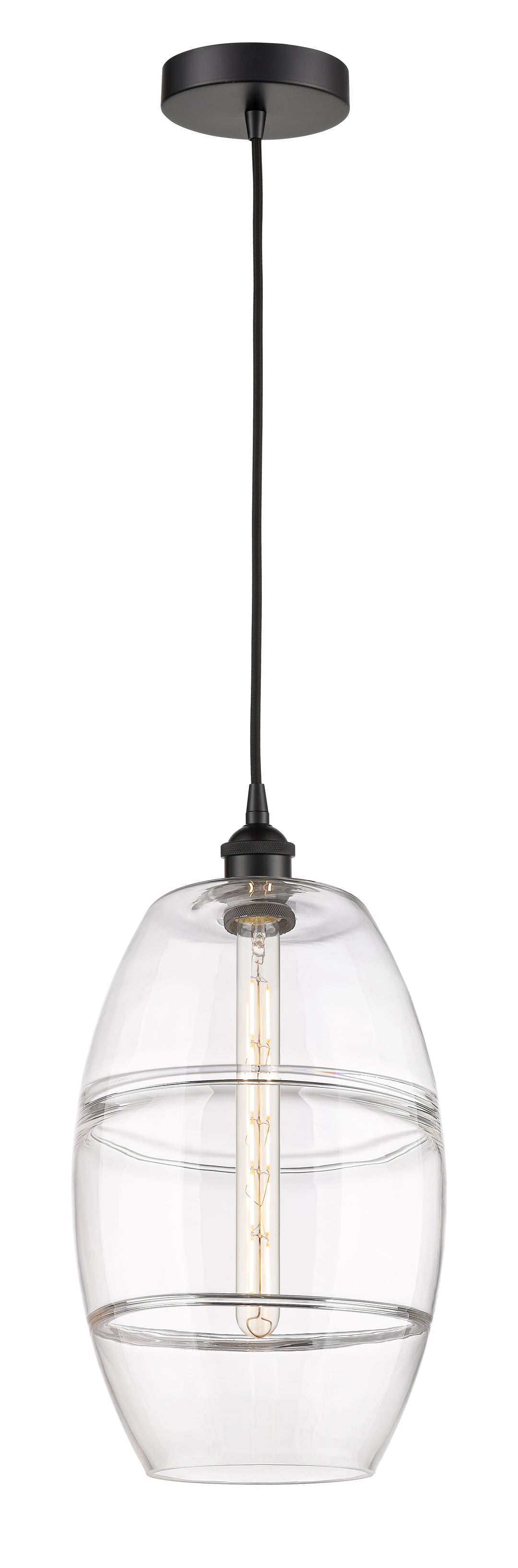 Innovations Lighting 616-1P-BK-G557-10CL  Edison Pendant Light Matte Black