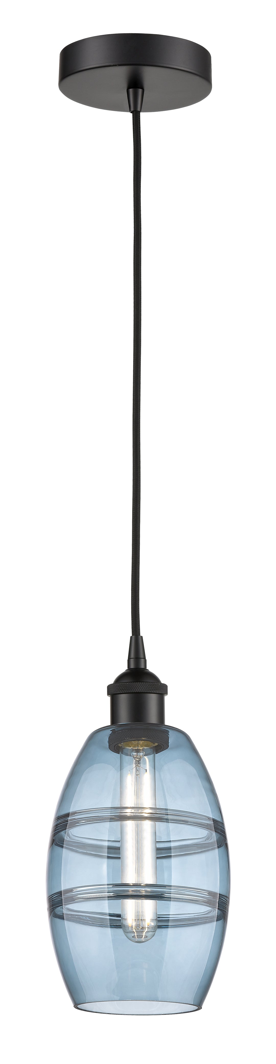 Innovations Lighting 616-1P-BK-G557-6BL  Edison Pendant Light Matte Black