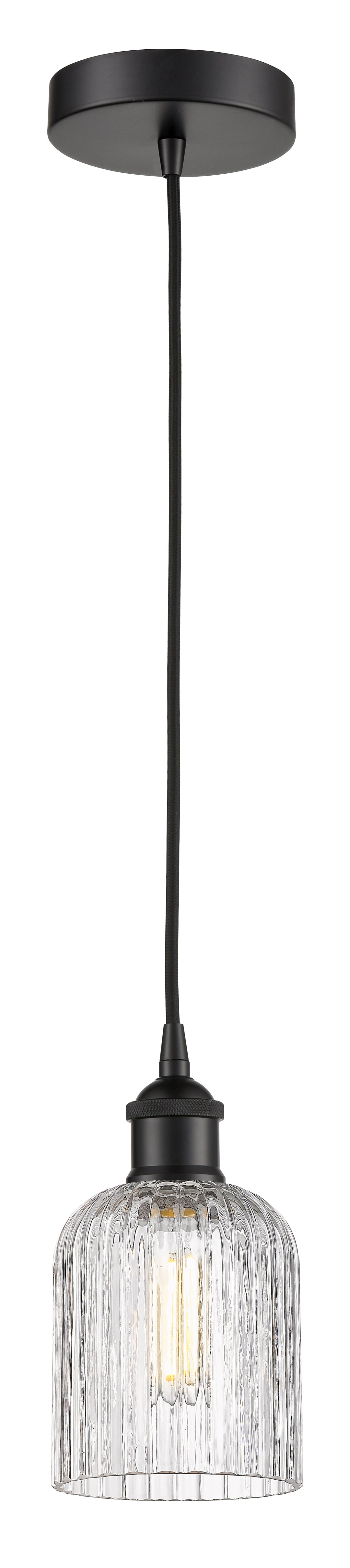 Innovations Lighting 616-1P-BK-G559-5CL  Edison Pendant Light Matte Black