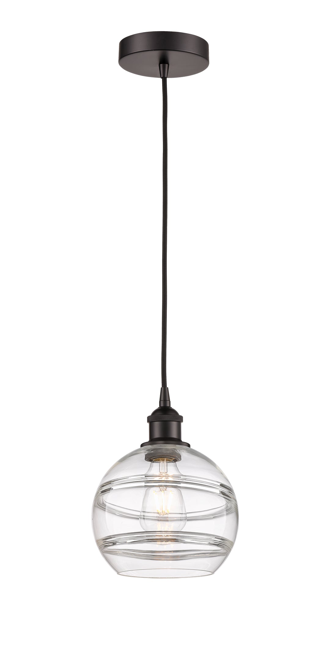 Innovations Lighting 616-1P-OB-G556-8CL  Edison Pendant Light Oil Rubbed Bronze