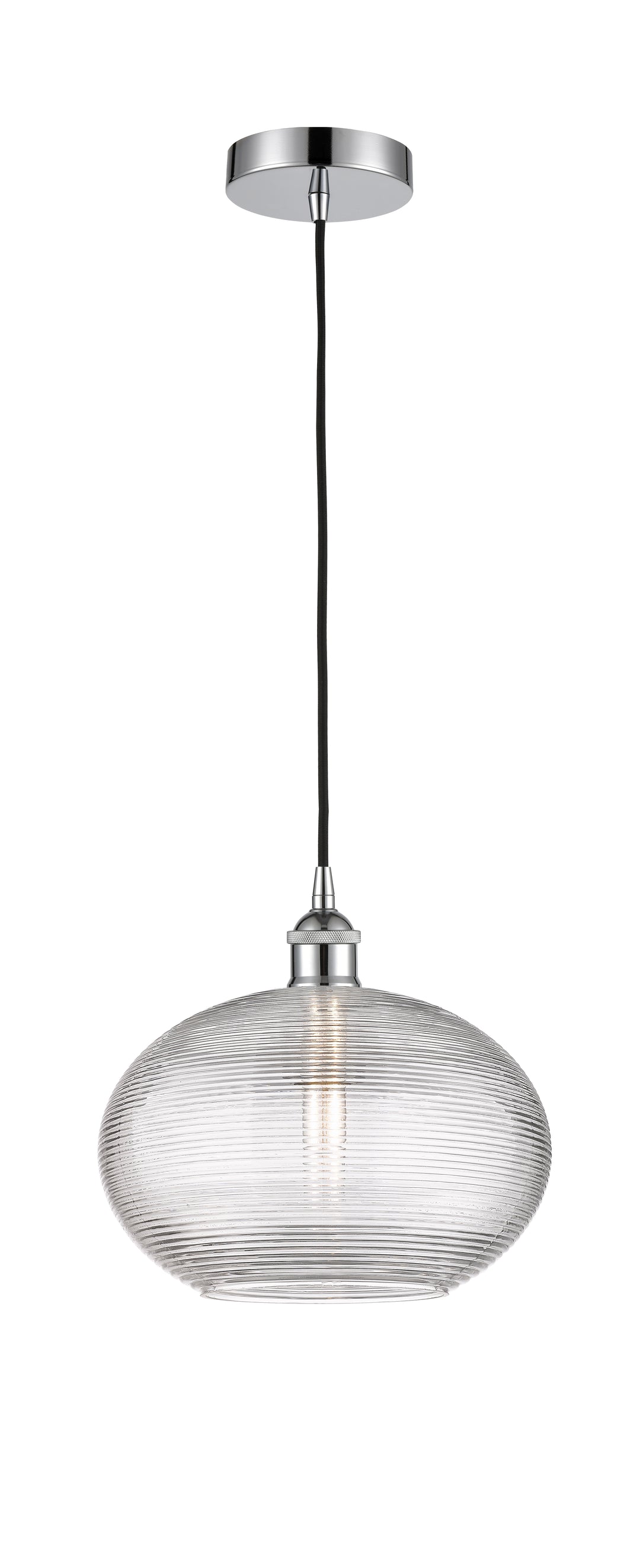 Innovations Lighting 616-1P-PC-G555-12  Edison Pendant Light Polished Chrome