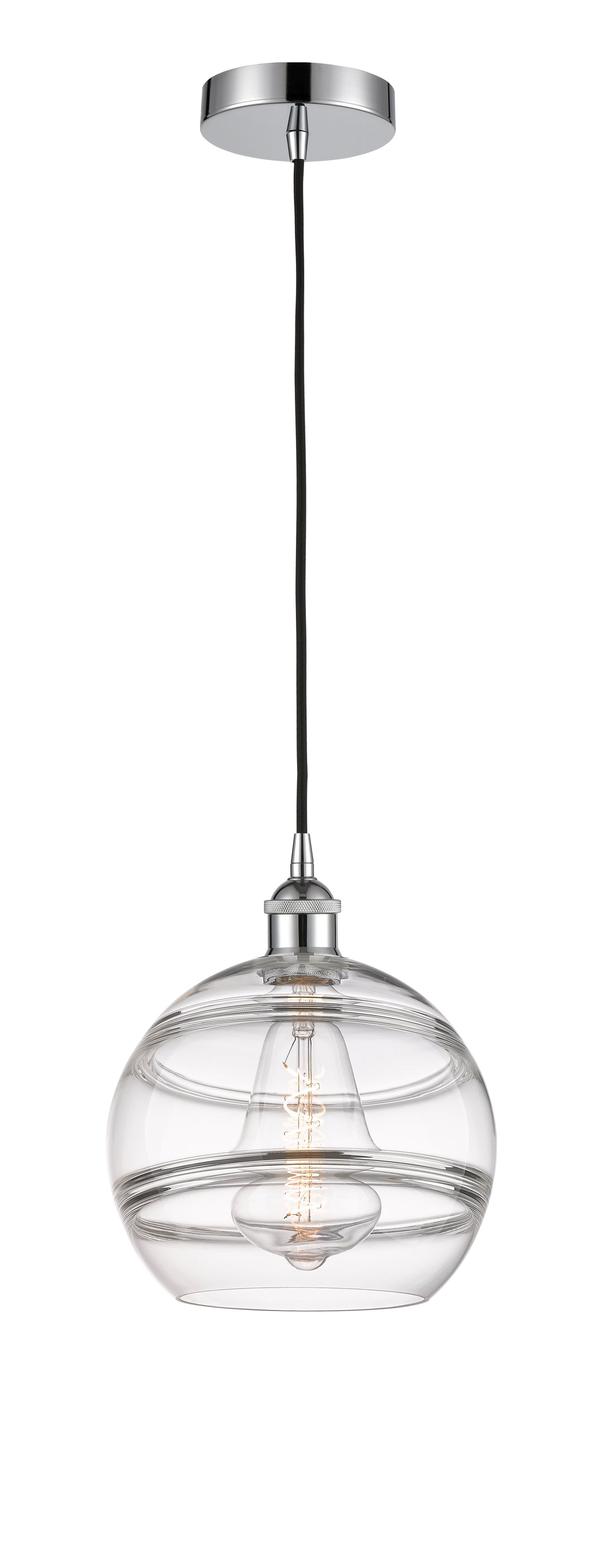 Innovations Lighting 616-1P-PC-G556-10CL  Edison Pendant Light Polished Chrome