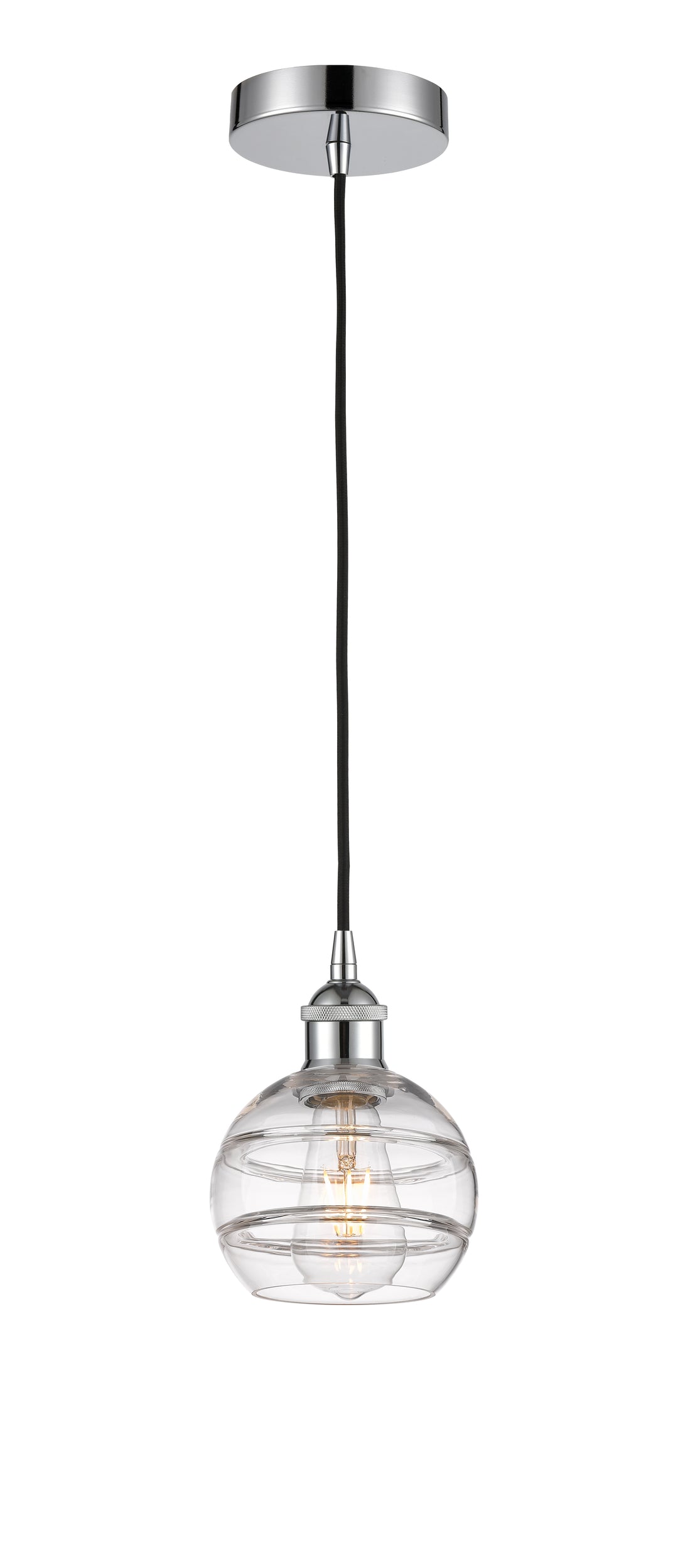 Innovations Lighting 616-1P-PC-G556-6CL  Edison Pendant Light Polished Chrome