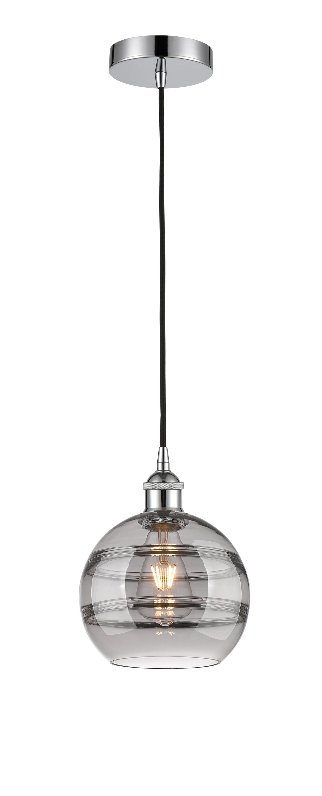 Innovations Lighting 616-1P-PC-G556-8SM  Edison Pendant Light Polished Chrome