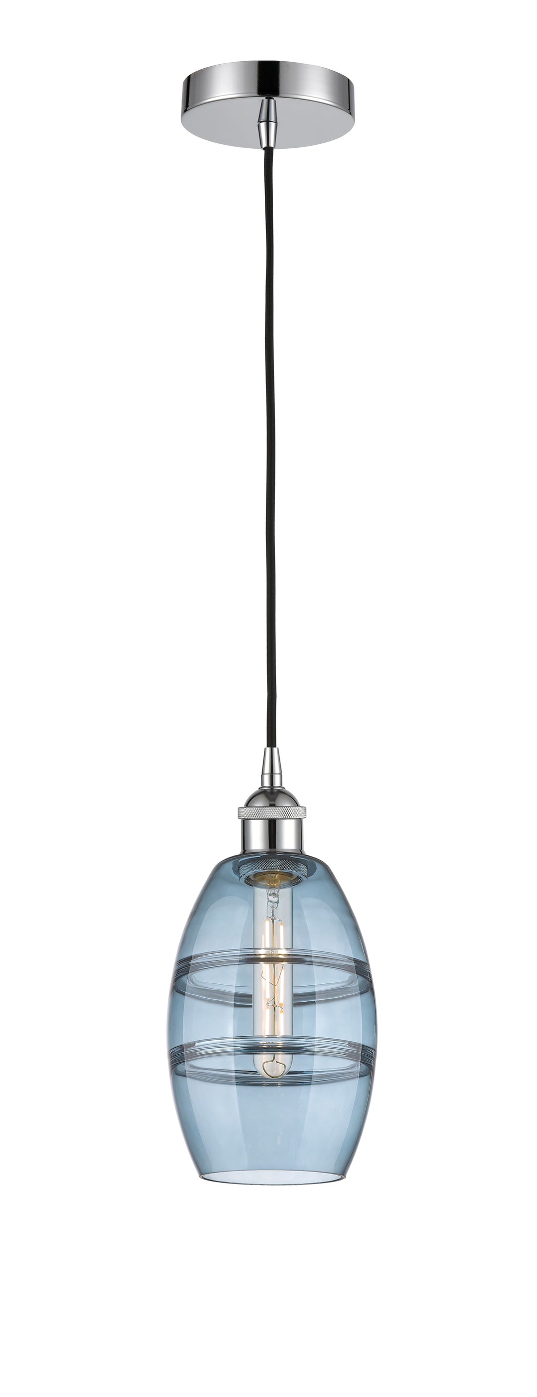 Innovations Lighting 616-1P-PC-G557-6BL  Edison Pendant Light Polished Chrome