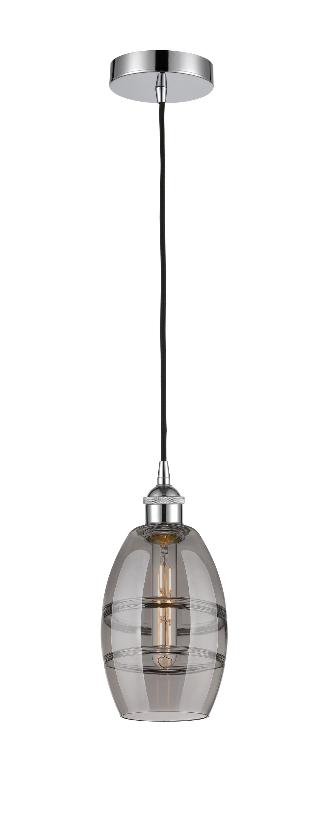 Innovations Lighting 616-1P-PC-G557-6SM  Edison Pendant Light Polished Chrome