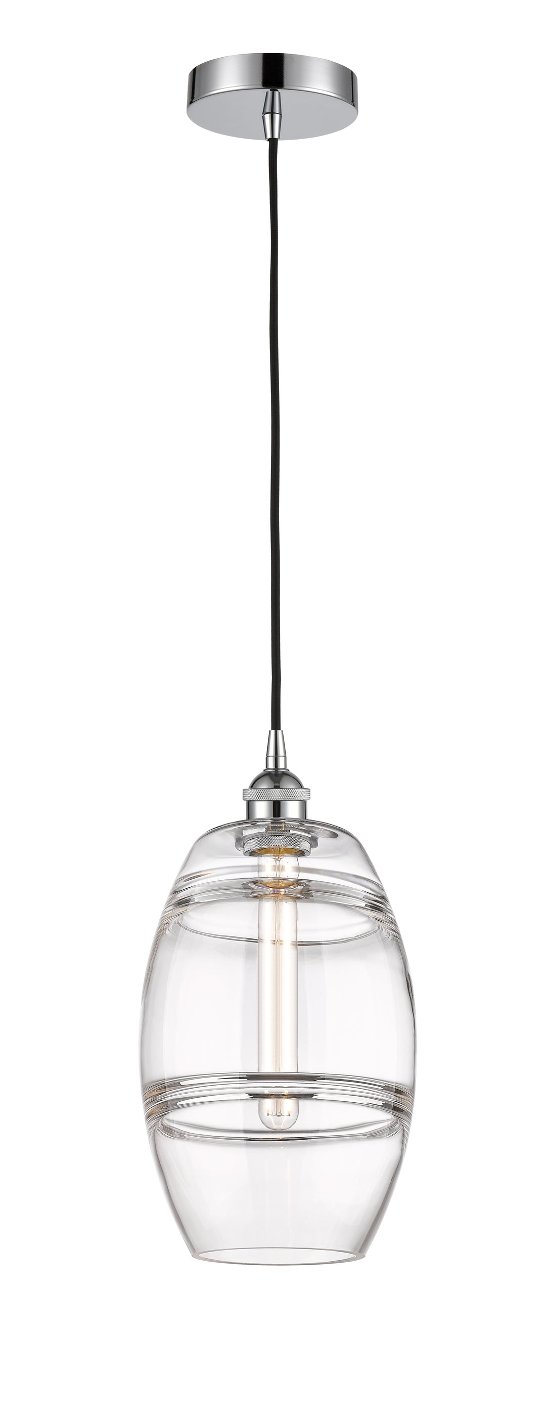 Innovations Lighting 616-1P-PC-G557-8CL  Edison Pendant Light Polished Chrome