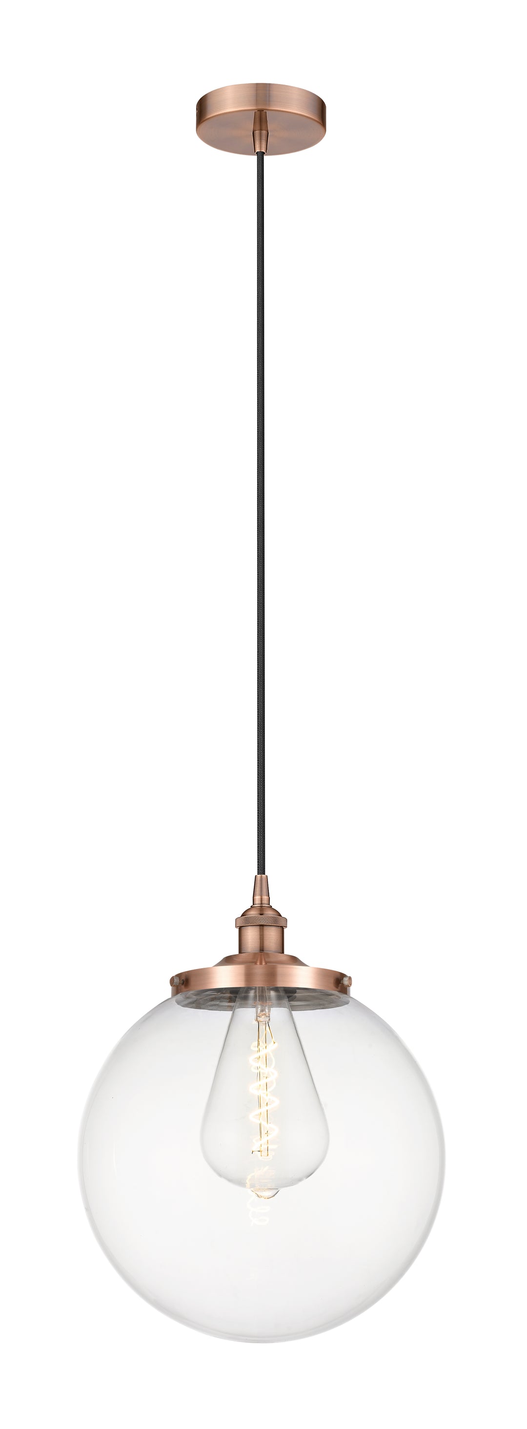 Innovations Downtown Urban 616-1PH-AC-G202-14 Pendant Light - Antique Copper
