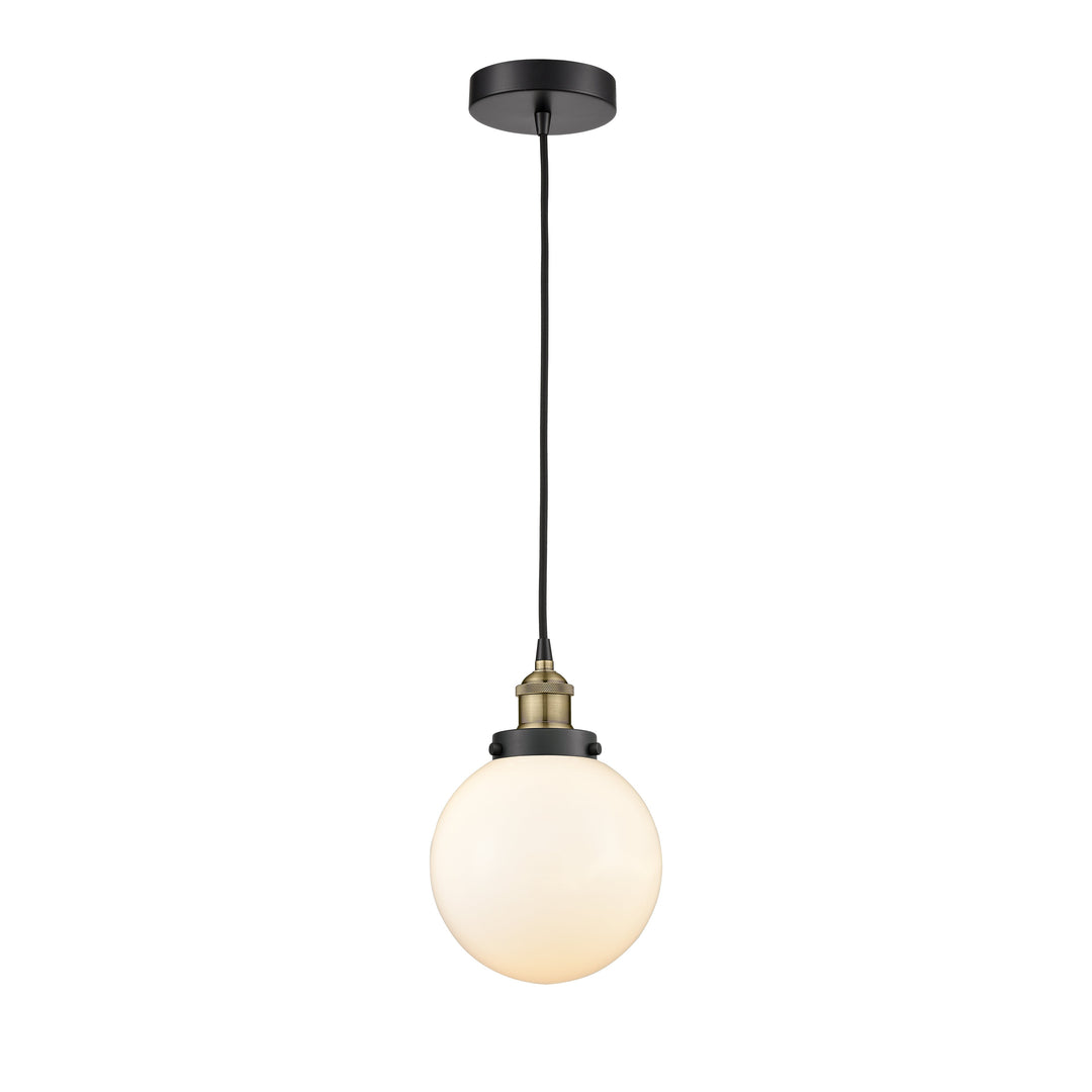 Innovations Edison 616-1PH-BAB-G201-8 Pendant Light - Black Antique Brass