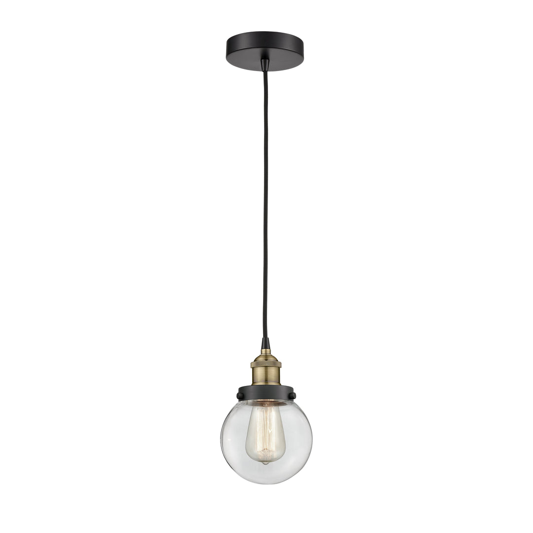Innovations Edison 616-1PH-BAB-G202-6 Pendant Light - Black Antique Brass