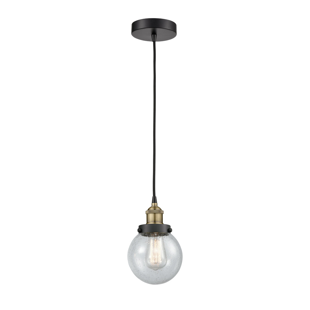 Innovations Edison 616-1PH-BAB-G204-6 Pendant Light - Black Antique Brass