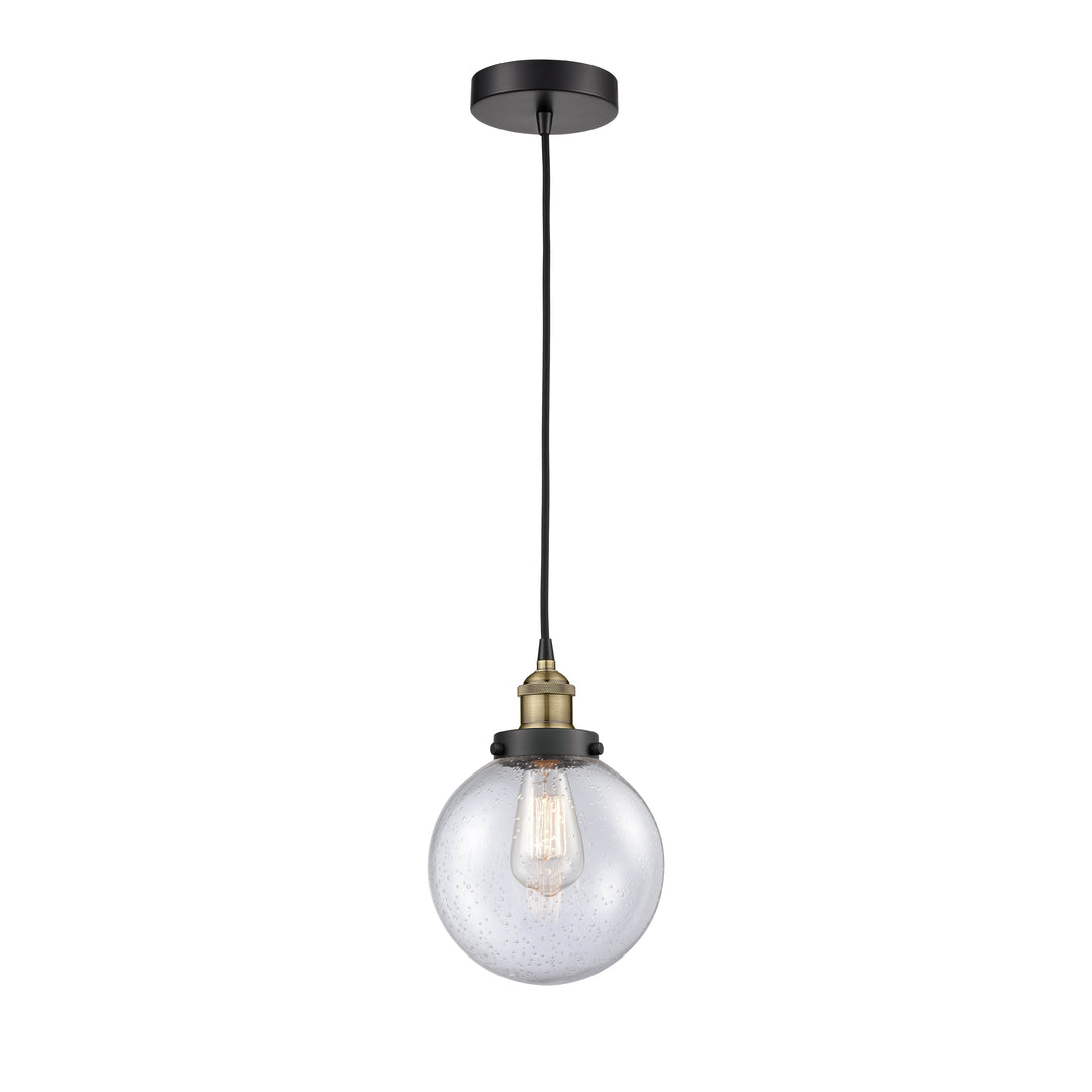 Innovations Edison 616-1PH-BAB-G204-8 Pendant Light - Black Antique Brass