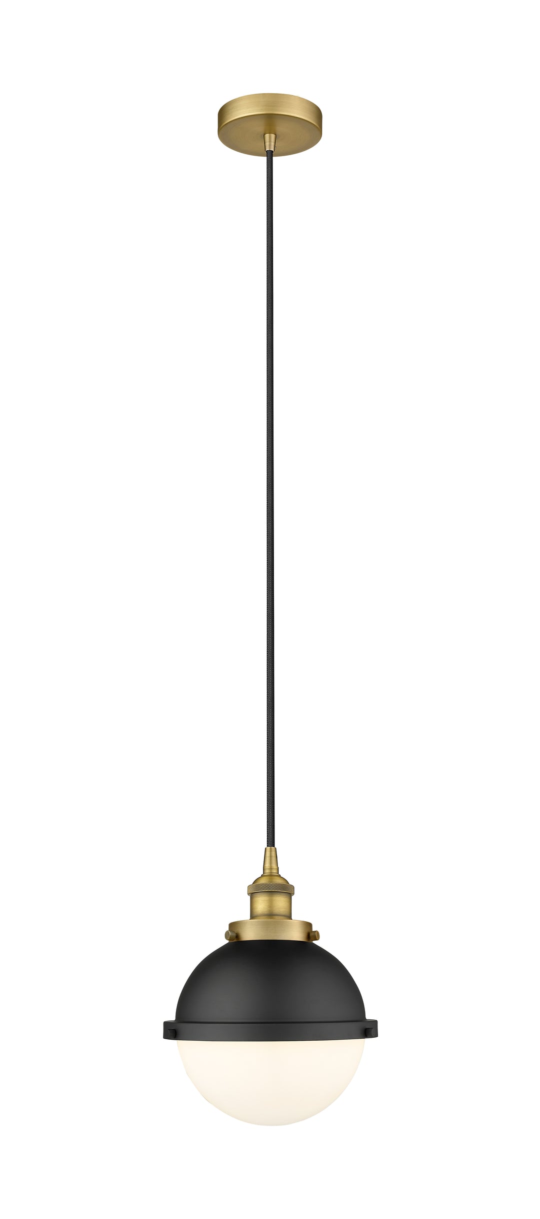 Innovations Downtown Urban 616-1PH-BB-HFS-81-BK Pendant Light - Brushed Brass