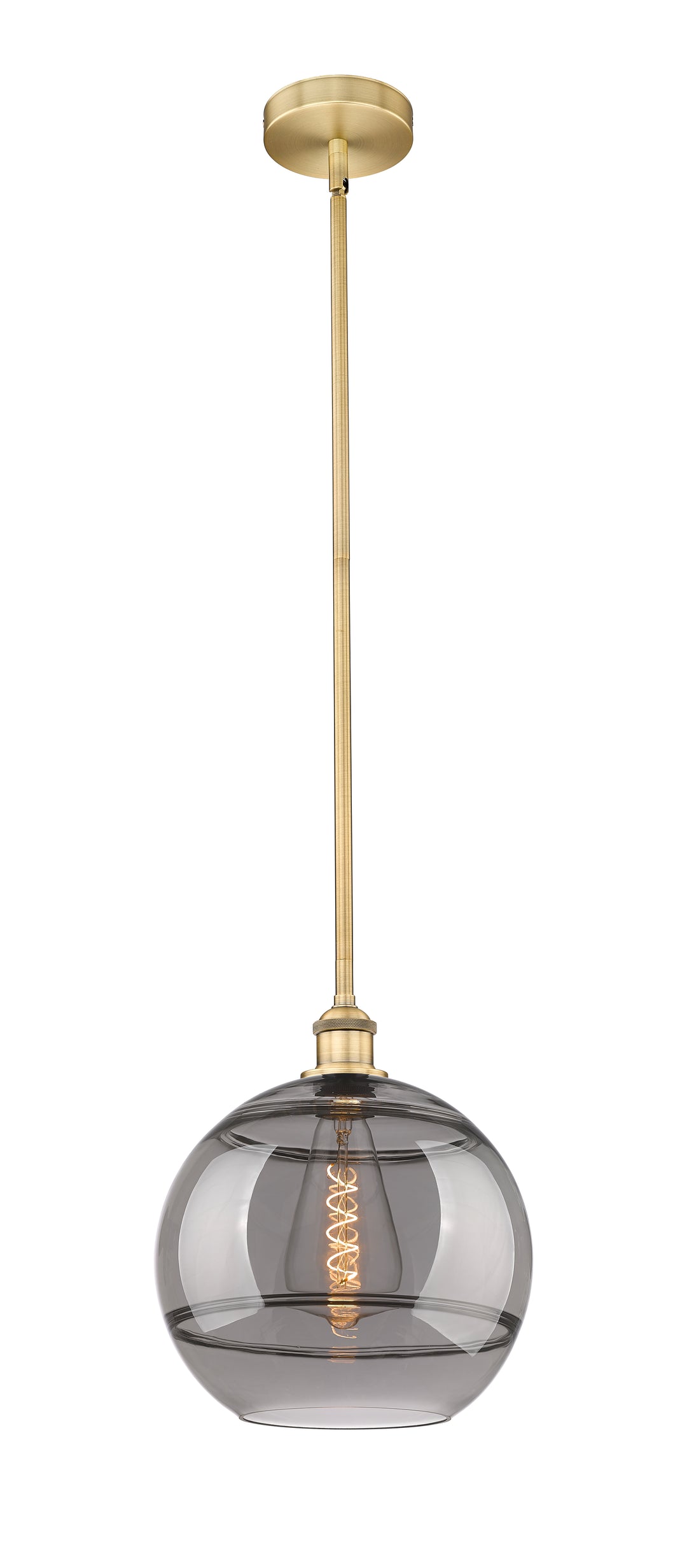 Innovations Lighting 616-1S-BB-G556-12SM  Edison Pendant Light Brushed Brass