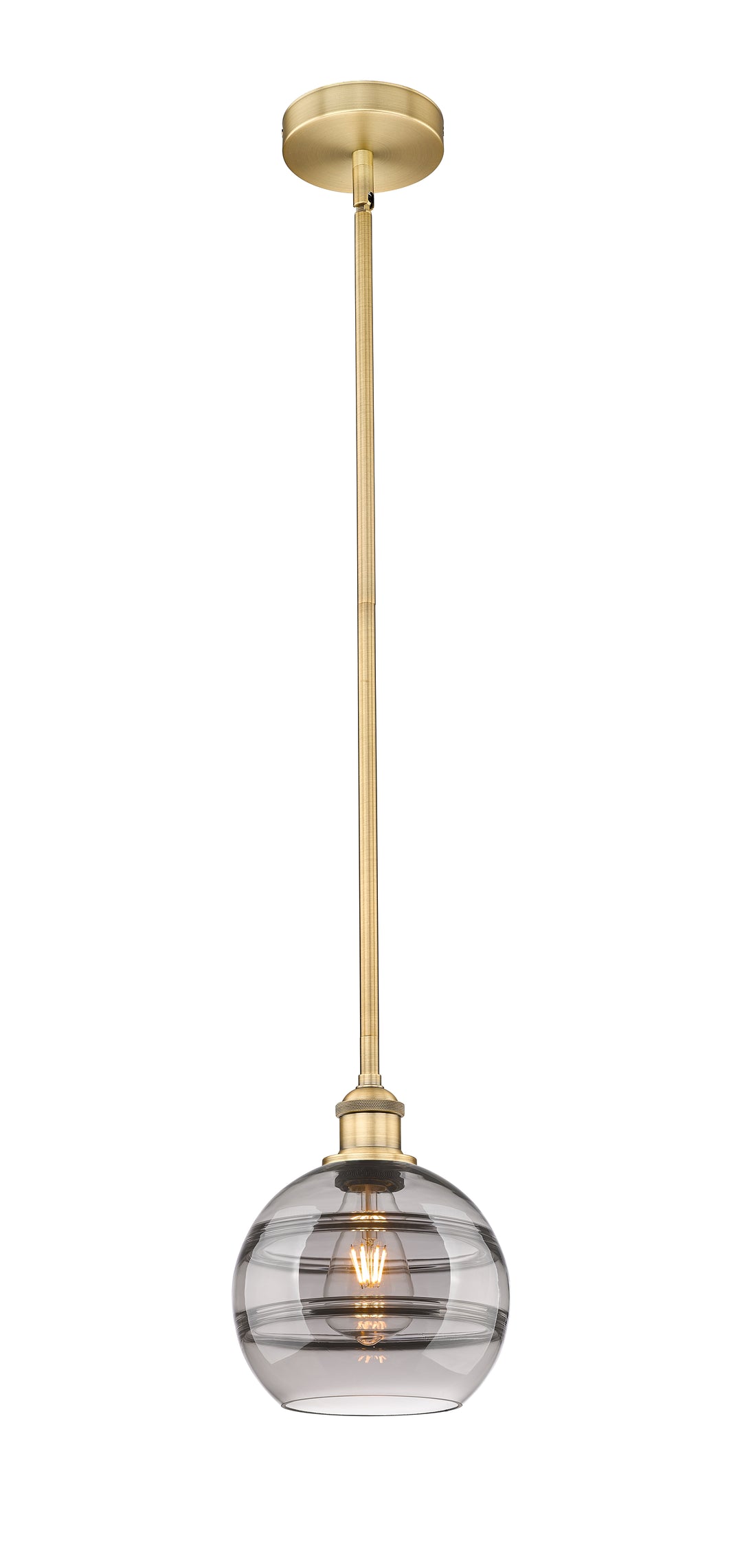 Innovations Lighting 616-1S-BB-G556-8SM  Edison Pendant Light Brushed Brass