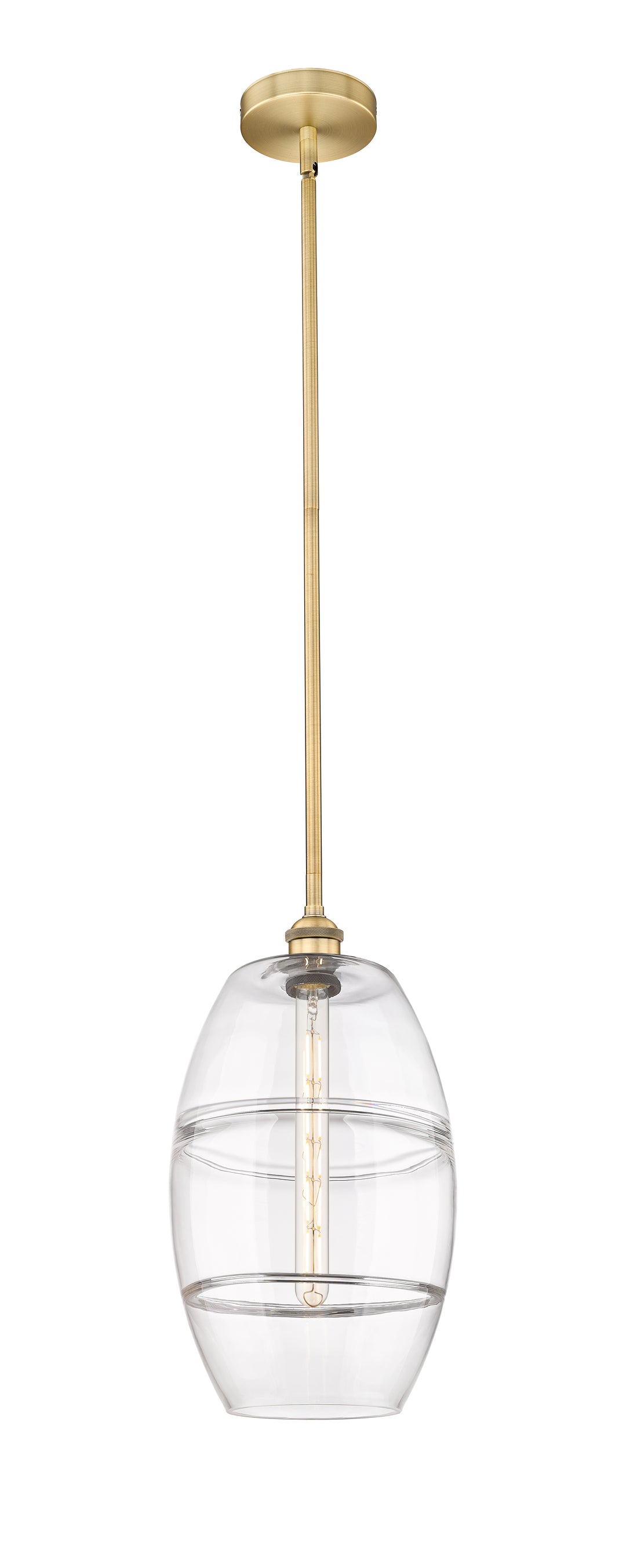 Innovations Lighting 616-1S-BB-G557-10CL  Edison Pendant Light Brushed Brass