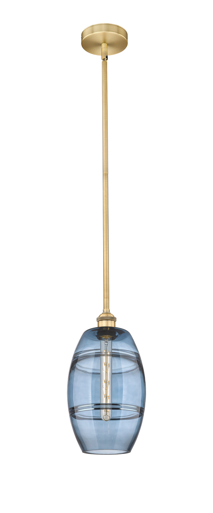 Innovations Lighting 616-1S-BB-G557-8BL  Edison Pendant Light Brushed Brass