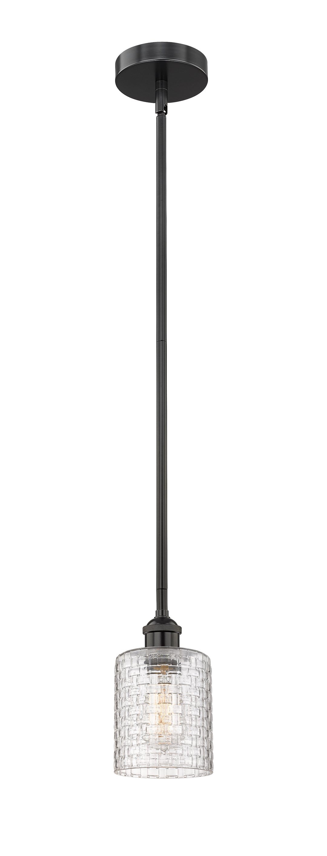 Innovations Lighting 616-1S-BK-G112C-5CL  Edison Pendant Light Matte Black