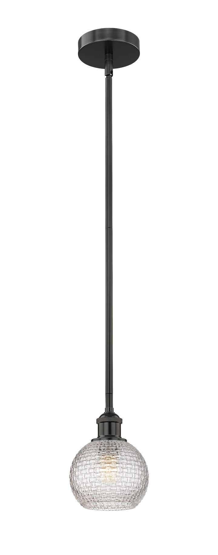 Innovations Lighting 616-1S-BK-G122C-6CL  Edison Pendant Light Matte Black