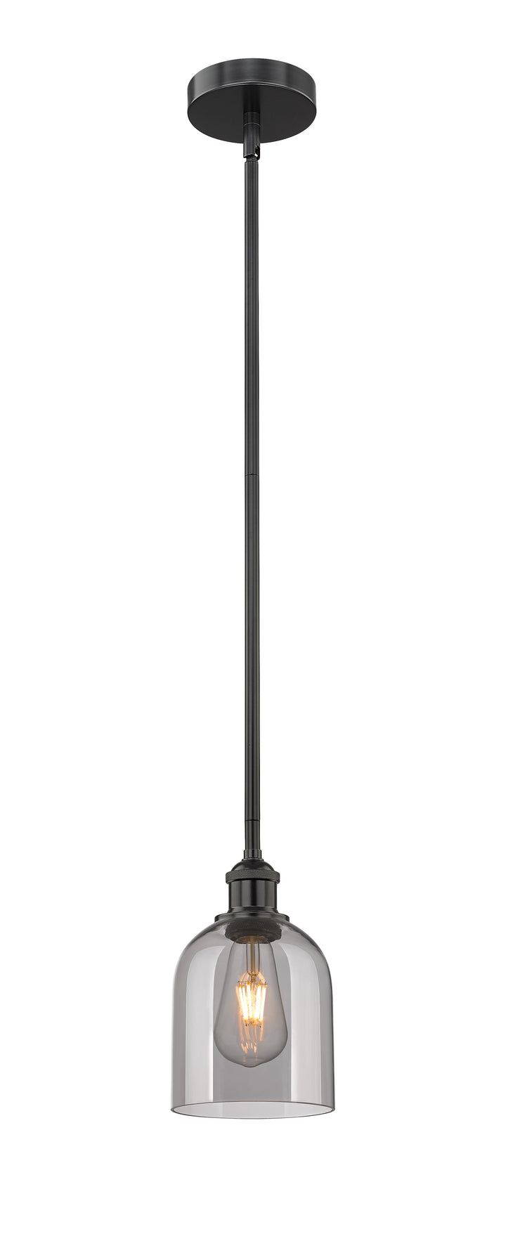 Innovations Lighting 616-1S-BK-G558-6SM  Edison Pendant Light Matte Black