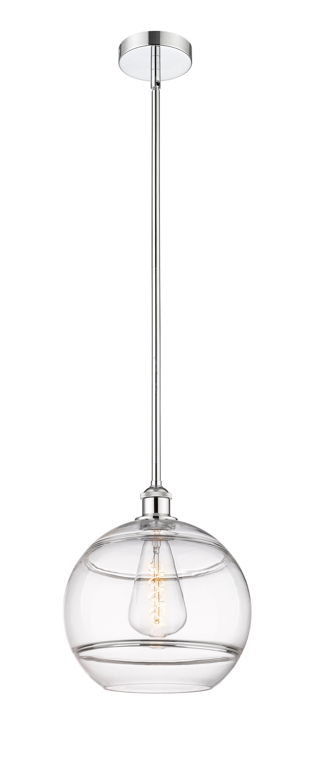 Innovations Lighting 616-1S-PC-G556-12CL  Edison Pendant Light Polished Chrome