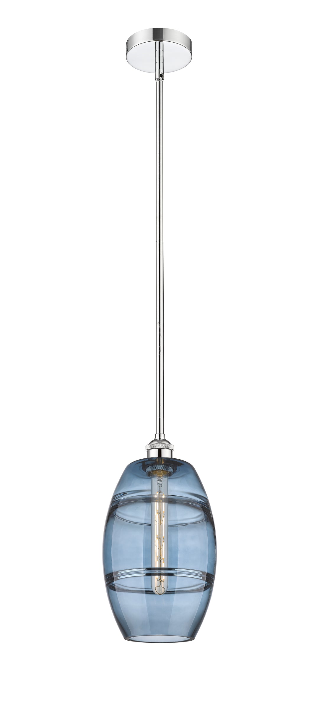 Innovations Lighting 616-1S-PC-G557-8BL  Edison Pendant Light Polished Chrome