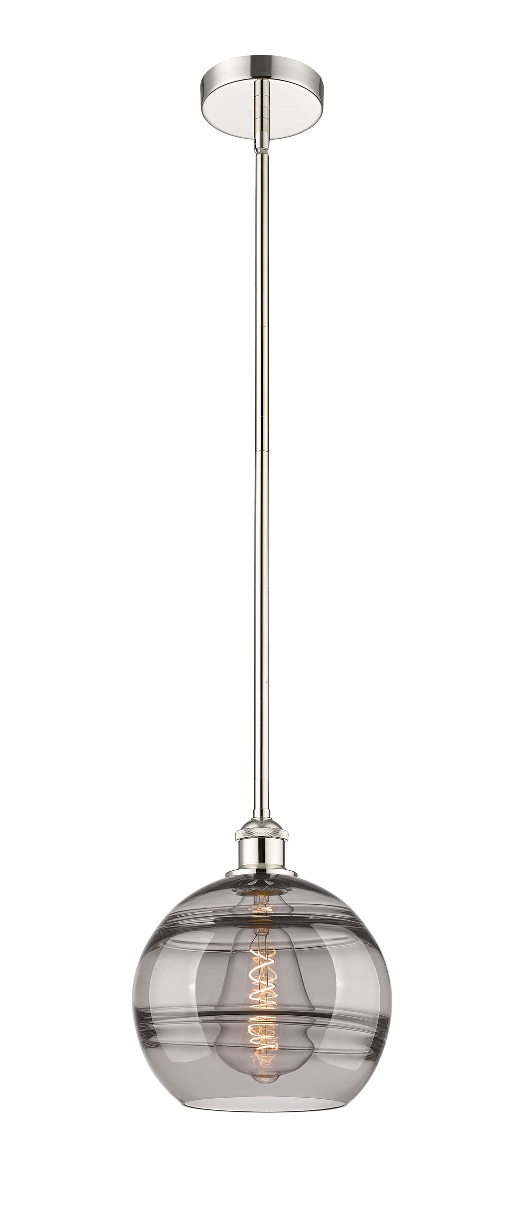 Innovations Lighting 616-1S-PN-G556-10SM  Edison Pendant Light Polished Nickel