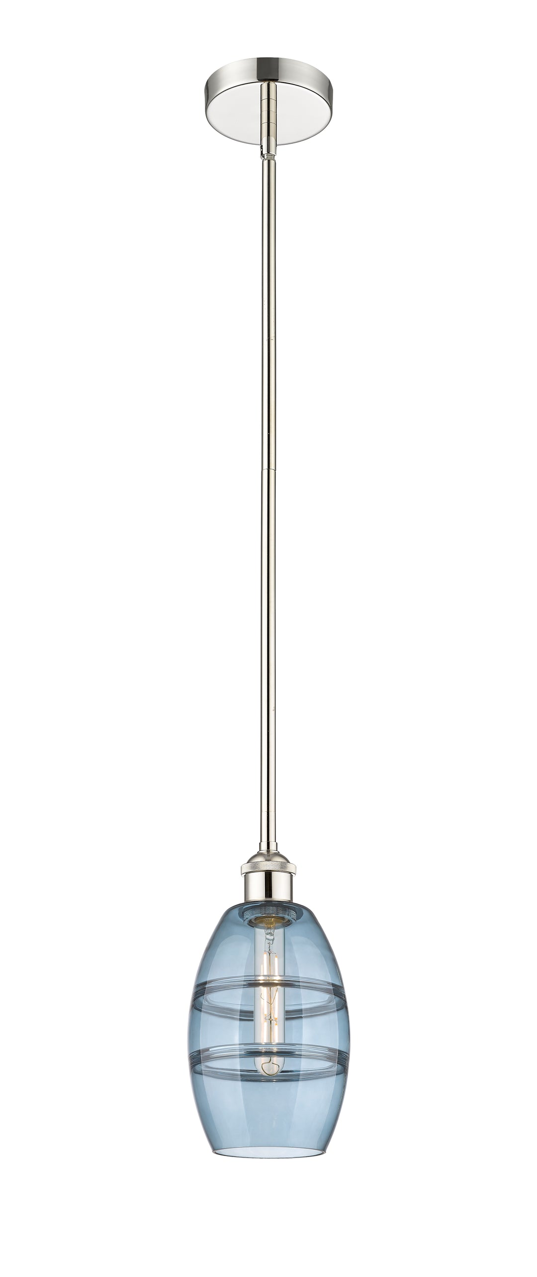 Innovations Lighting 616-1S-PN-G557-6BL  Edison Pendant Light Polished Nickel