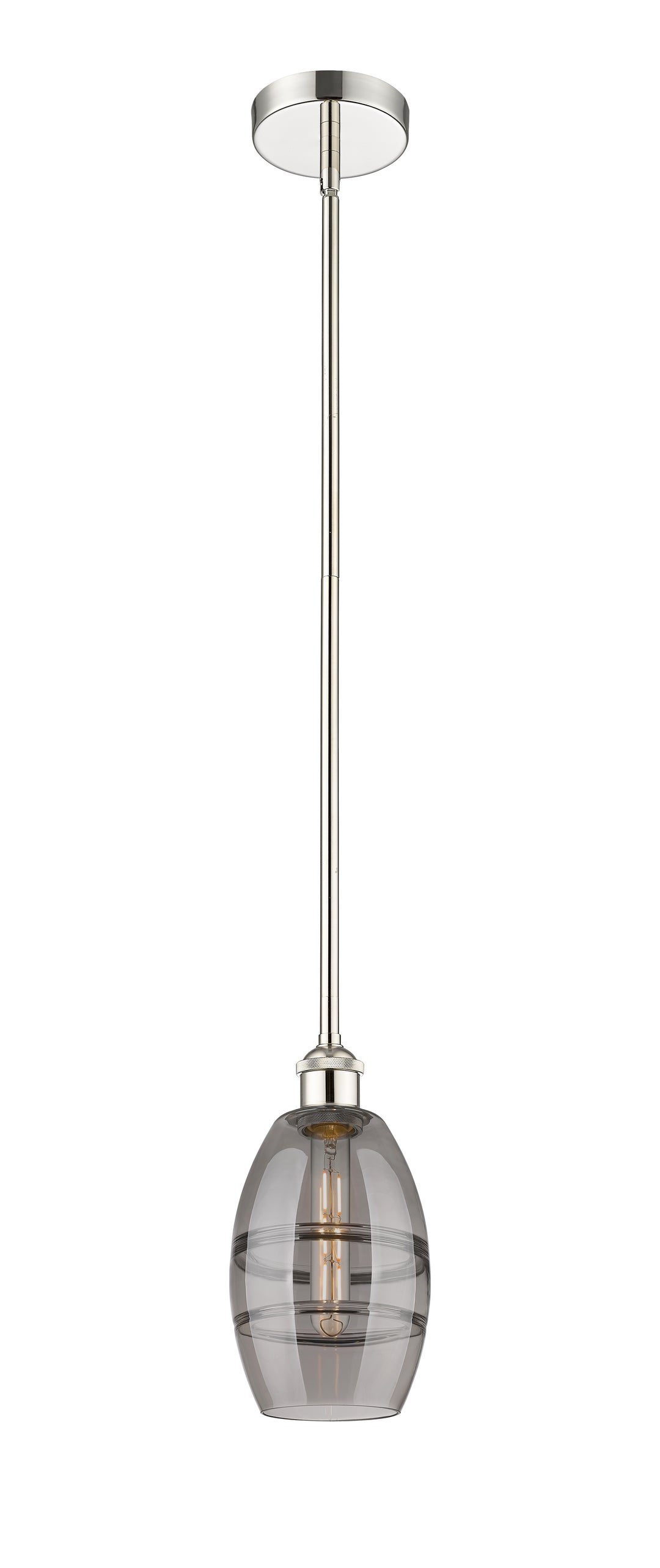 Innovations Lighting 616-1S-PN-G557-6SM  Edison Pendant Light Polished Nickel