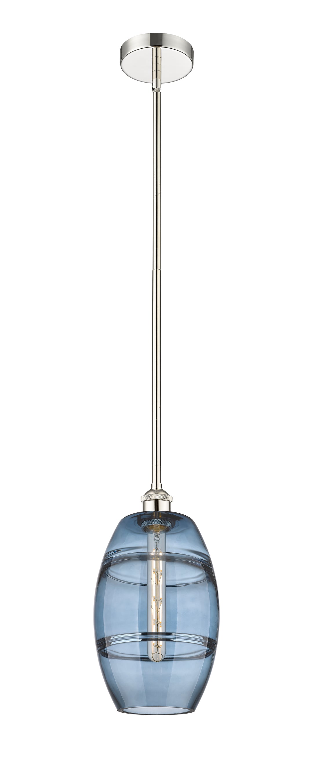 Innovations Lighting 616-1S-PN-G557-8BL  Edison Pendant Light Polished Nickel