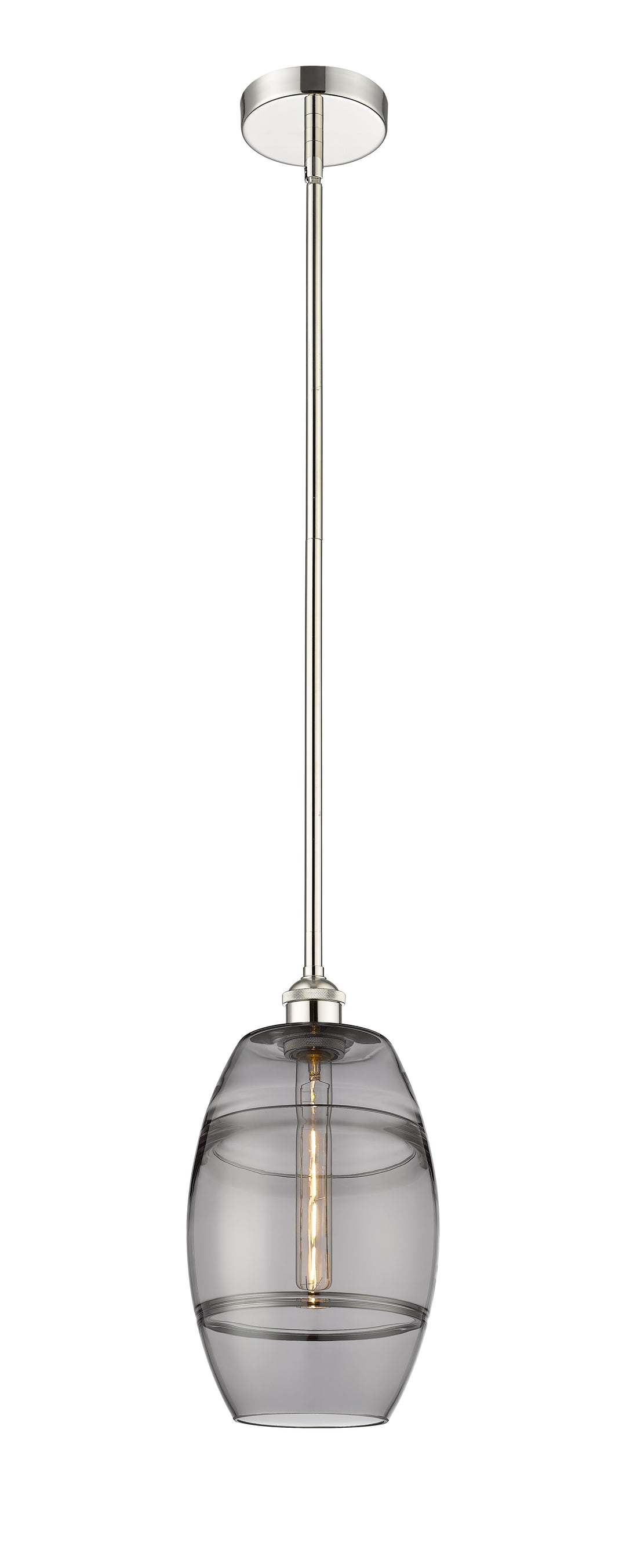 Innovations Lighting 616-1S-PN-G557-8SM  Edison Pendant Light Polished Nickel