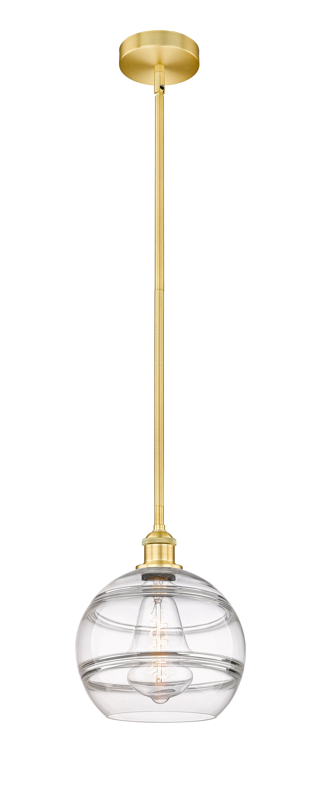 Innovations Lighting 616-1S-SG-G556-10CL  Edison Pendant Light Satin Gold