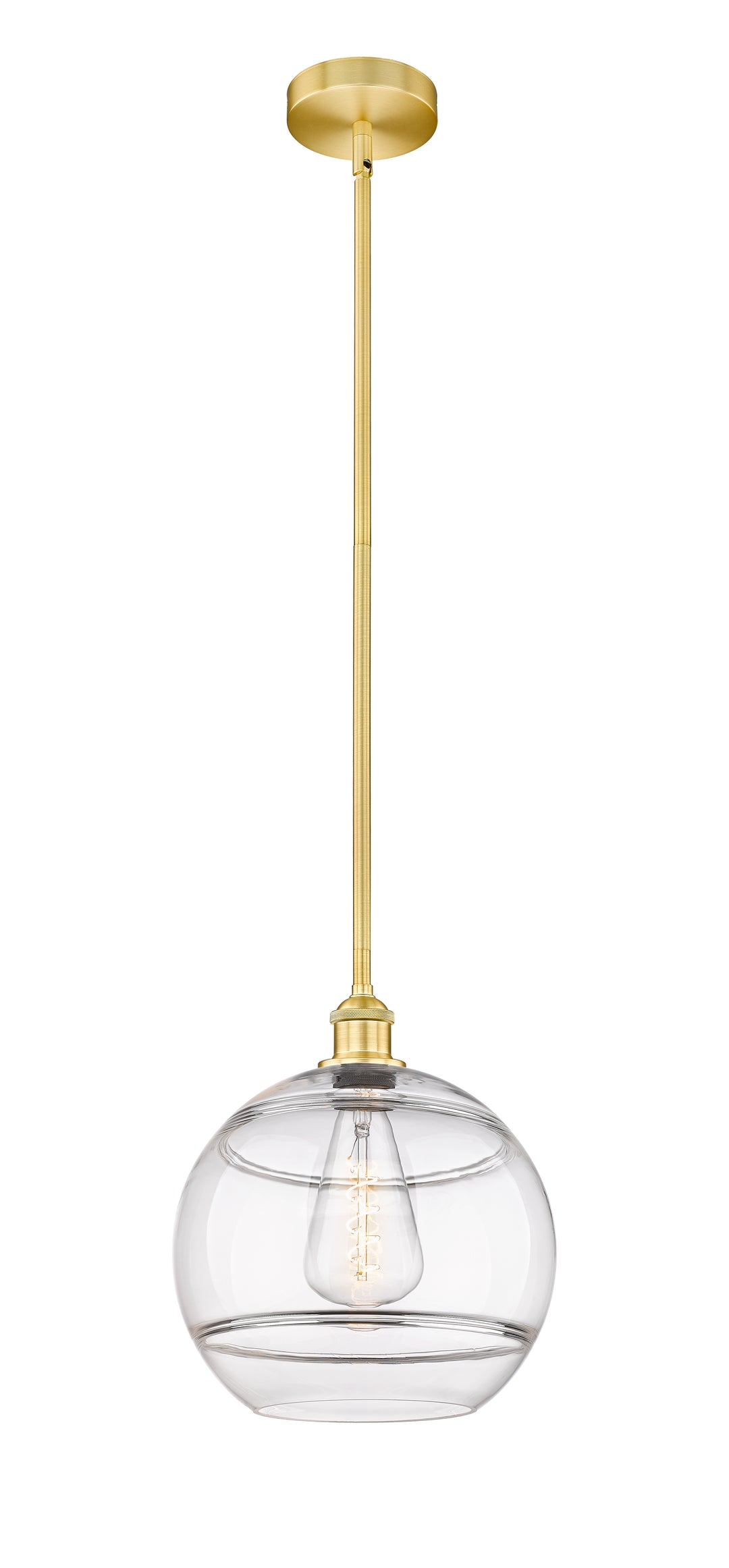 Innovations Lighting 616-1S-SG-G556-12CL  Edison Pendant Light Satin Gold