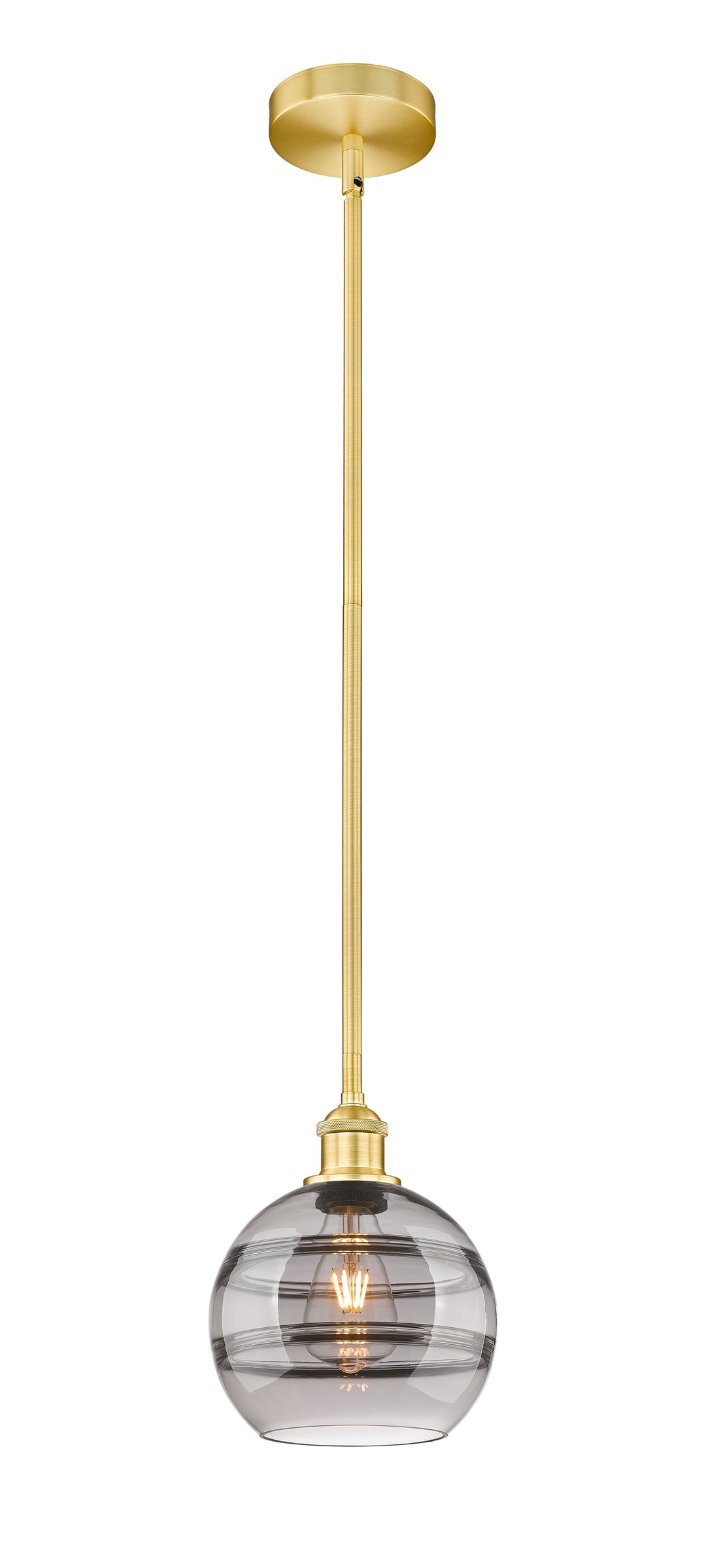 Innovations Lighting 616-1S-SG-G556-8SM  Edison Pendant Light Satin Gold