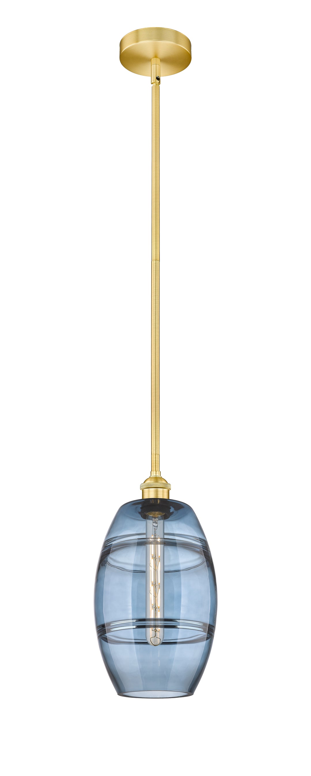 Innovations Lighting 616-1S-SG-G557-8BL  Edison Pendant Light Satin Gold