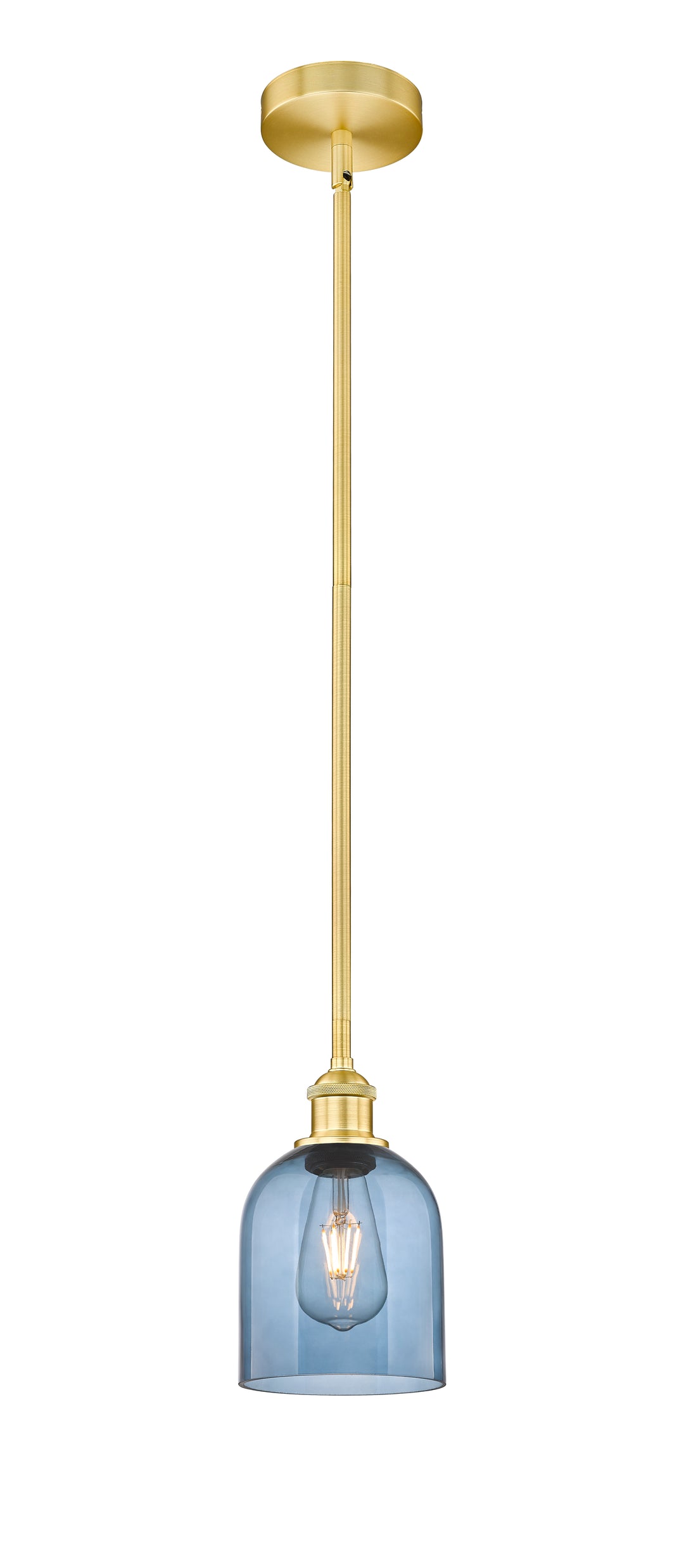 Innovations Lighting 616-1S-SG-G558-6BL  Edison Pendant Light Satin Gold