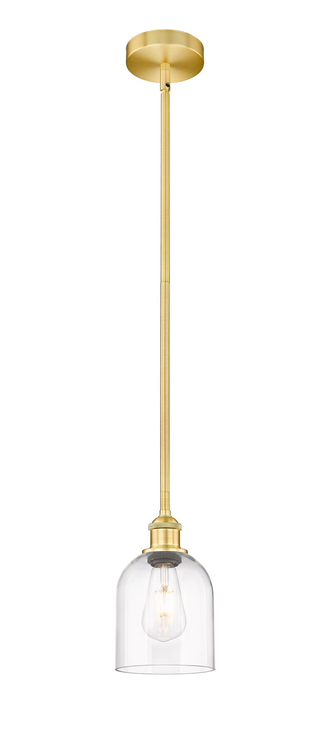 Innovations Lighting 616-1S-SG-G558-6CL  Edison Pendant Light Satin Gold