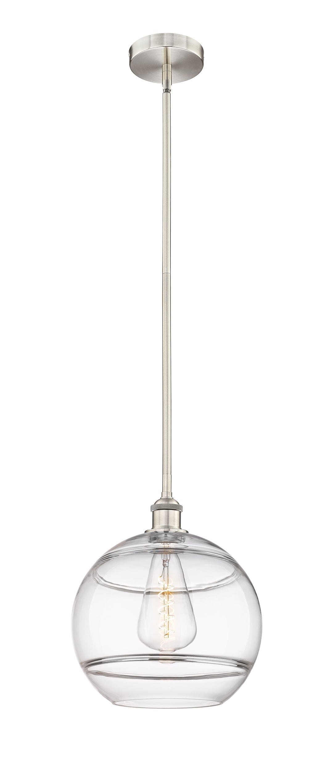 Innovations Lighting 616-1S-SN-G556-12CL  Edison Pendant Light Brushed Satin Nickel