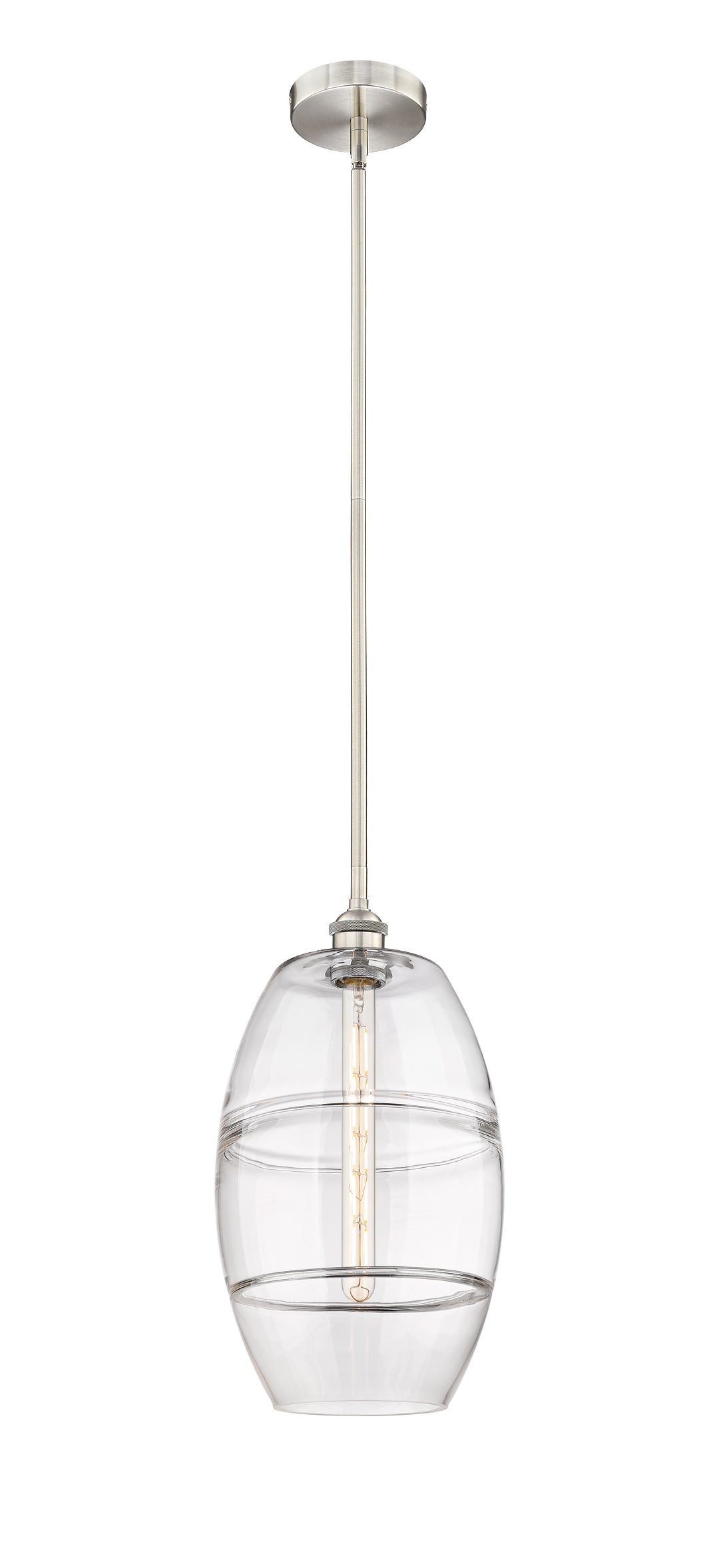 Innovations Lighting 616-1S-SN-G557-10CL  Edison Pendant Light Brushed Satin Nickel