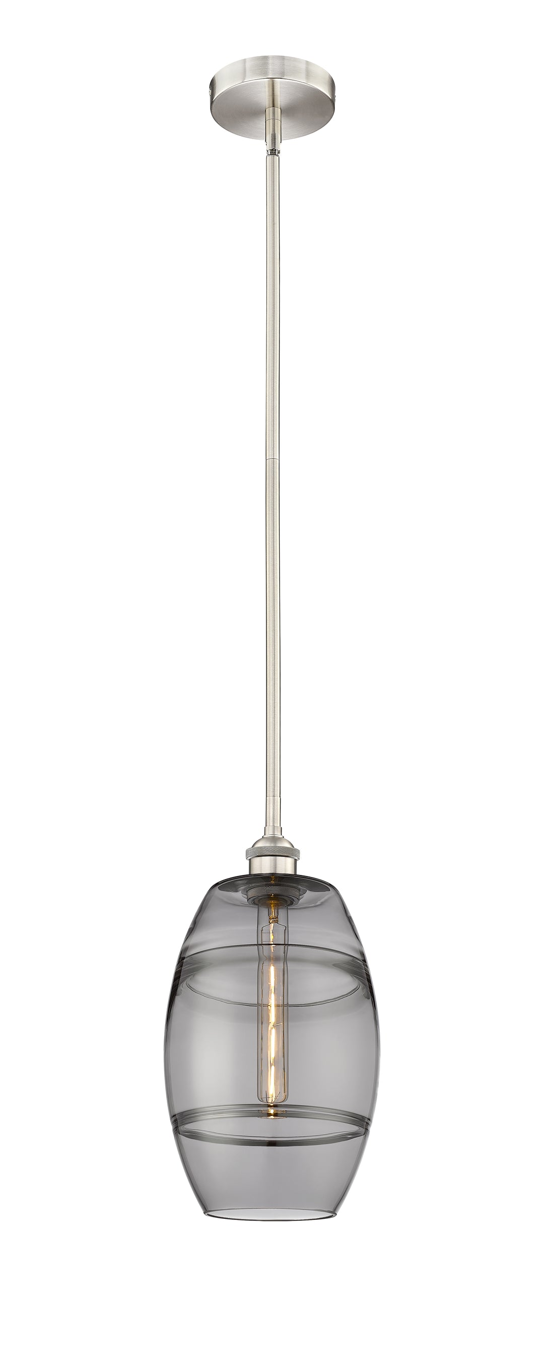 Innovations Lighting 616-1S-SN-G557-8SM  Edison Pendant Light Brushed Satin Nickel