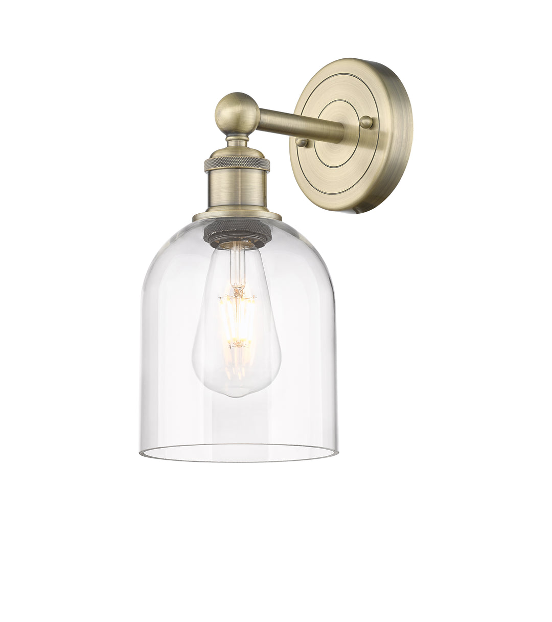 Innovations Edison 616-1W-AB-G558-6CL Wall Sconce Light - Antique Brass