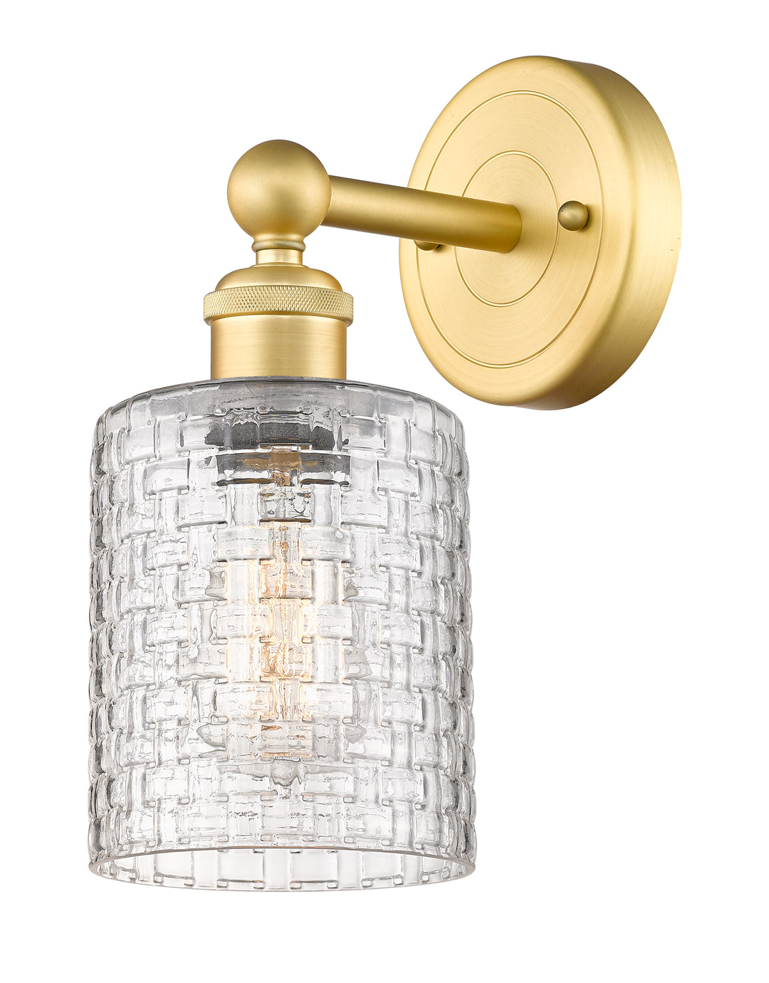 Innovations Edison 616-1W-SG-G112C-5CL Wall Sconce Light - Satin Gold