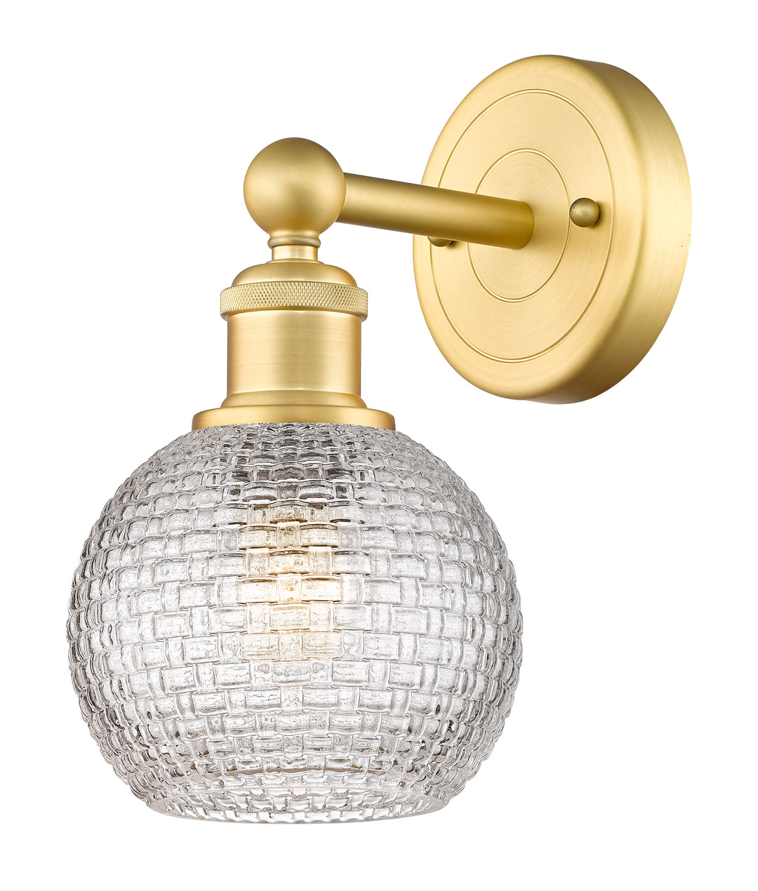 Innovations Edison 616-1W-SG-G122C-6CL Wall Sconce Light - Satin Gold